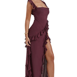 LAUREN™ – ELEGANT MAXIKJOLE MED FLYDENDE SILHUET