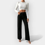SIGRID™ – HØJTALJEDE JEANS MED BREDE BEN