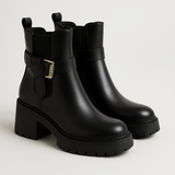 BIANCA™ – ELEGANTE STØVLER I SORT LÆDER