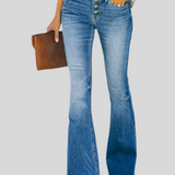 ELVIRA™ – FLAREJEANS MED FEMININ SILHOUET OG TIDSLOST LOOK