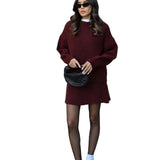 MARIE™ – STRIKSÆT MED BLUSE & NEDERDEL