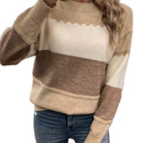 NALIA™ – BLØD STRIKTRØJE I FARVEBLOK