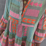 JULIANE™ – BOHEME-INSPIRERET SWINGKJOLE MED LAGDELTE FLÆSER