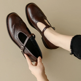 LEONA™ – RETRO BROGUE-SANDALER I LÆDER TIL KVINDER