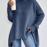 ISLA™ – OVERSIZE RULLEKRAVE-SWEATER