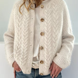 DWINA™ – STRIKKET CARDIGAN MED KNAPPER
