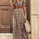 ROMY™ – LANG BOHO-KJOLE MED SMOCKTALJE