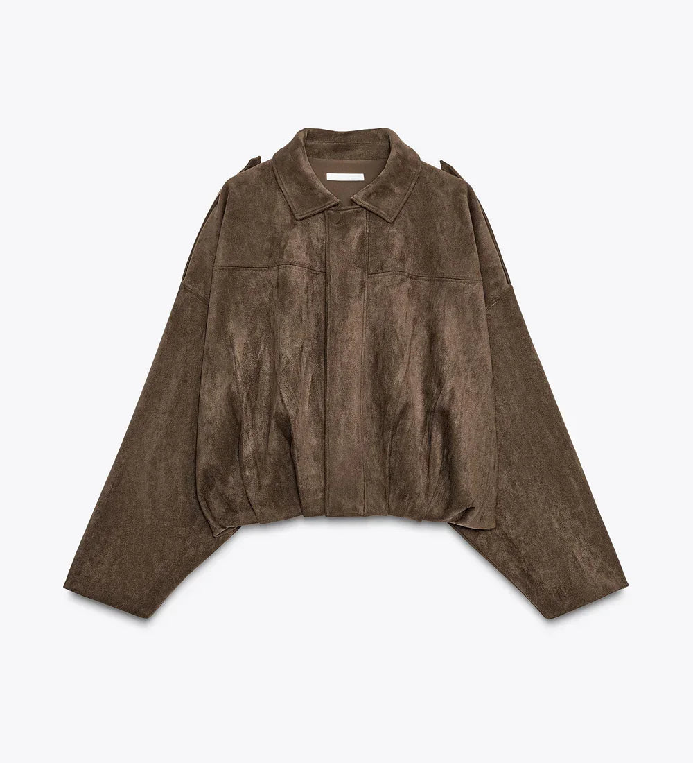 PILA™ – OVERSIZE JAKKE I SYNTETISK RUSKIND