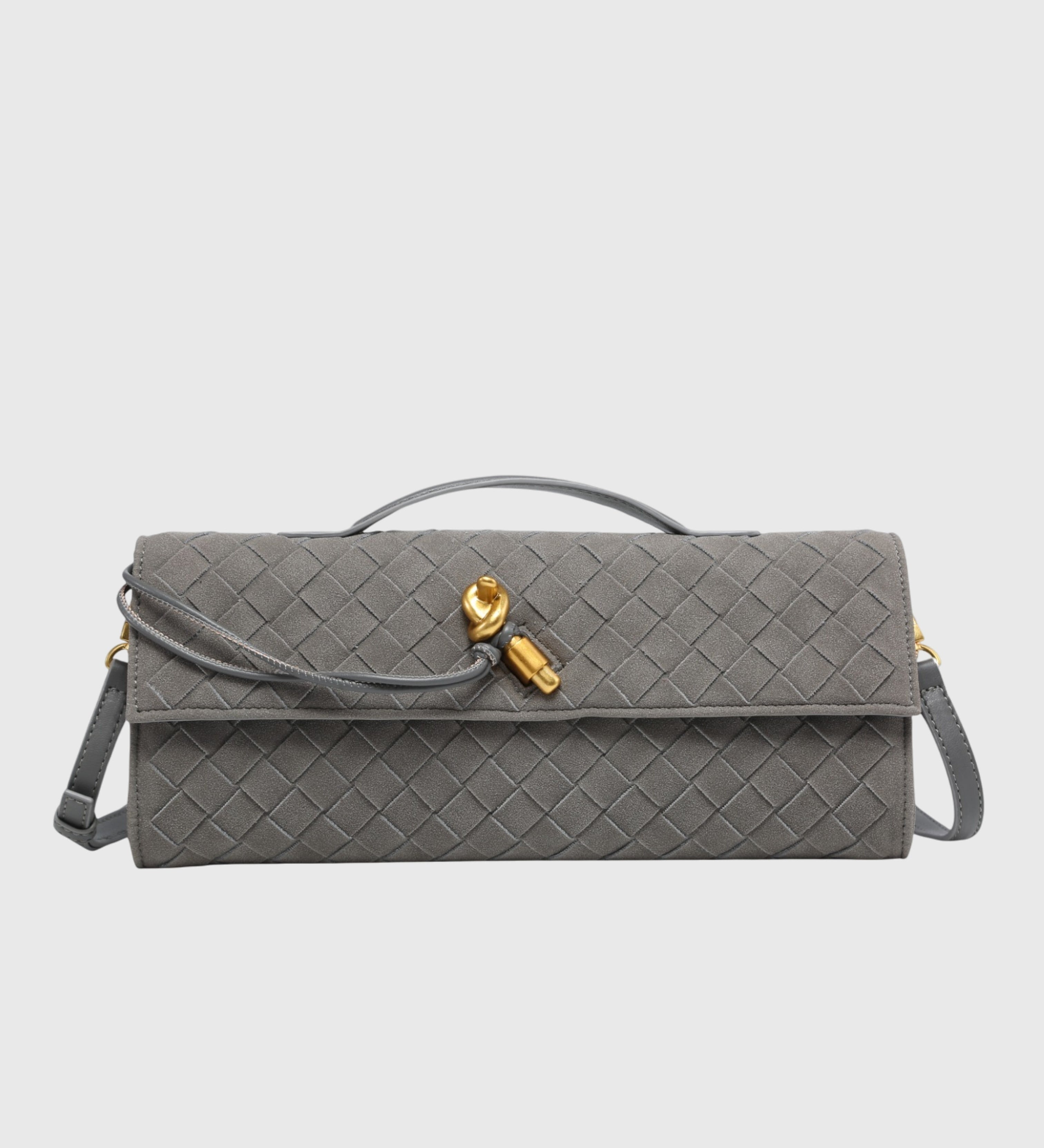 CHERRY™ – LUKSUS FLETTET SUEDE-CLUTCH