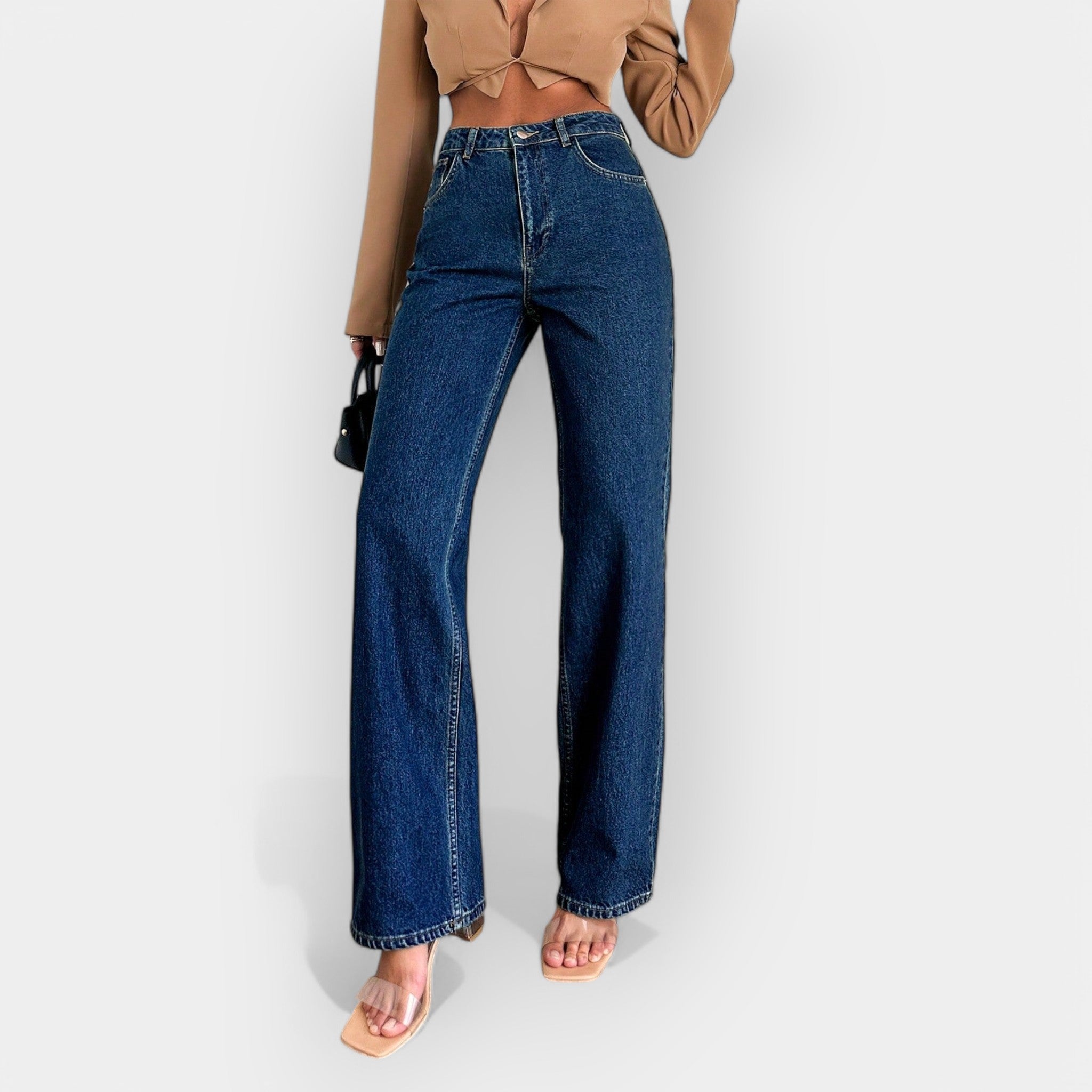 KARA™ – HØJTALJEDE JEANS MED LØS PASFORM