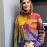 SOLVIA™ – VARM RULLEKRAVETRØJE MED FARVERIGT TOUCH