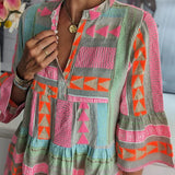 JULIANE™ – BOHEME-INSPIRERET SWINGKJOLE MED LAGDELTE FLÆSER