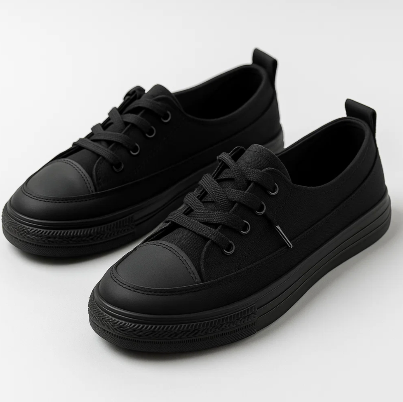 SIENA™ – LAVE CANVAS SNEAKERS MED CASUALT LOOK