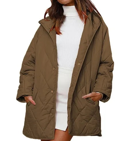 CORVAYA™ – OVERSIZE VINTERJAKKE MED HÆTTE