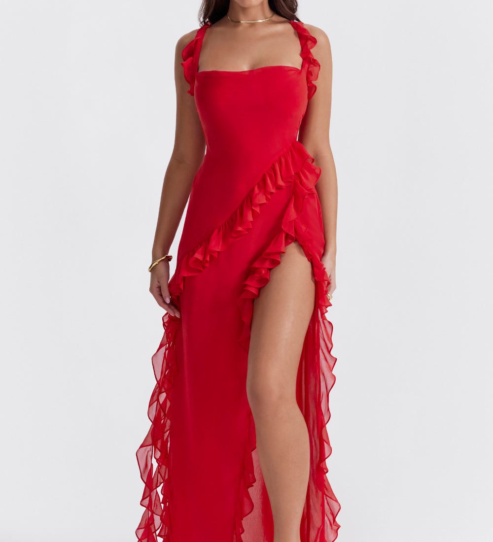 LAUREN™ – ELEGANT MAXIKJOLE MED FLYDENDE SILHUET