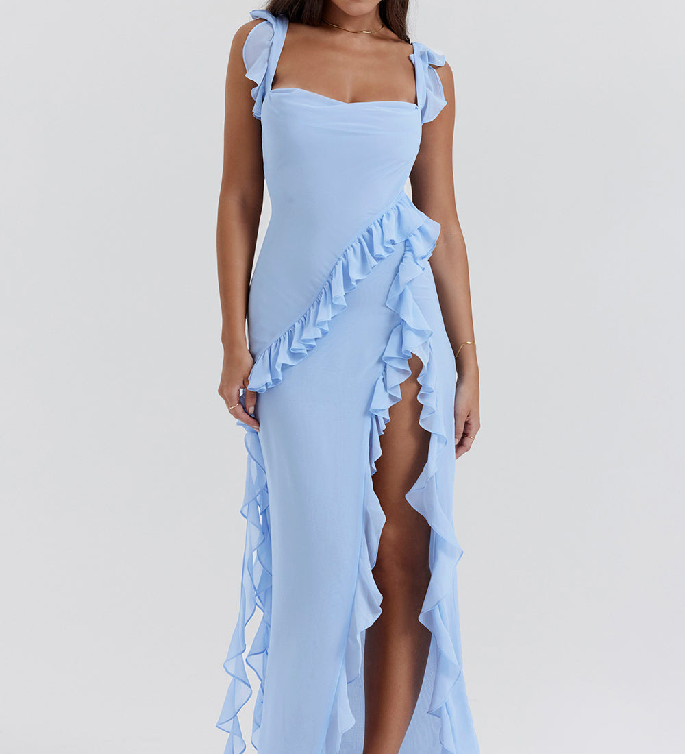 LAUREN™ – ELEGANT MAXIKJOLE MED FLYDENDE SILHUET