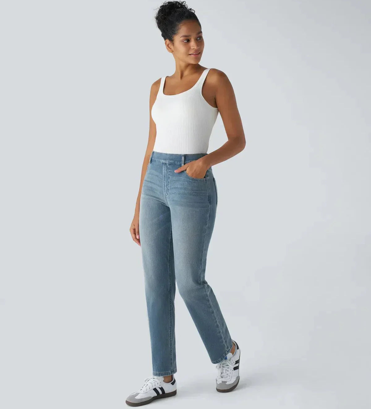SELMA™ – ELASTISKE OG KOMFORTABLE BUKSER MED HØJ TALJE