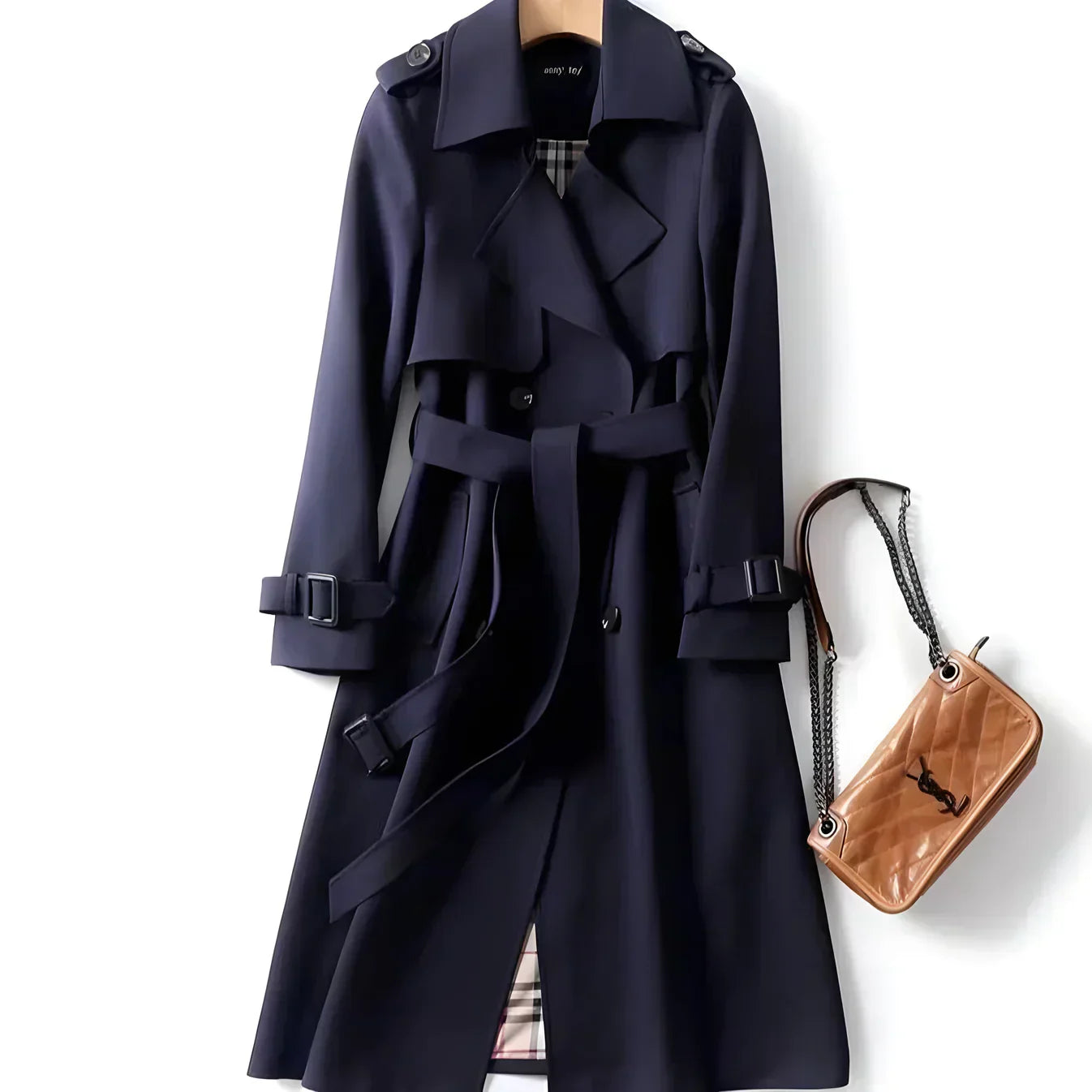XANTHIPPE™ – ELEGANT TRENCHCOAT MED TIDLØST DESIGN