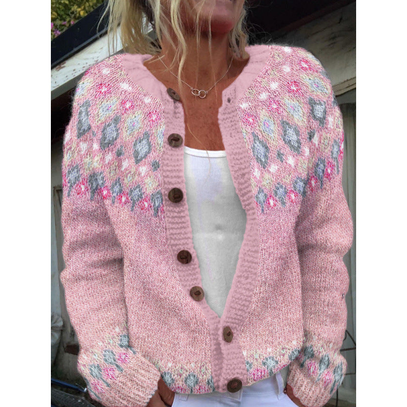 LYRA™ – LET CARDIGAN MED LEGENDE PRINT